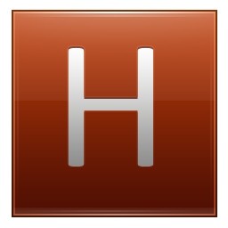 手紙 H オレンジ無料アイコン 30 Kb 無料素材イラスト ベクターのフリーデザイナー