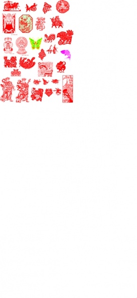 紙カット コレクション無料ベクター 4.11 MB