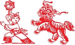 ライオン papercut ベクター無料ベクター 65.55 KB