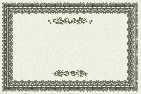 絶妙なヨーロッパ証明書テンプレート 01 ベクター無料ベクター 3.93 MB