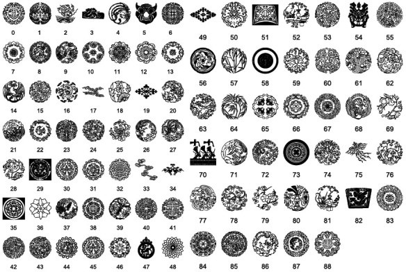 中国の伝統的なパターン ベクター daquan 1 無料ベクター 8.12 MB