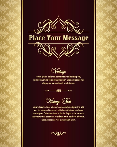 古典的なヨーロッパのパターン ベクター背景 03 無料ベクター 2.24 MB