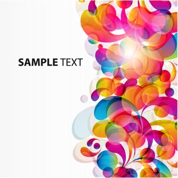 鮮やかなカラフルなループ パターン 05 ベクター無料ベクター 2.14 MB