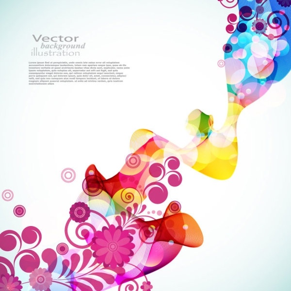 鮮やかなカラフルなループ パターン 03 ベクター無料ベクター 4.06 MB