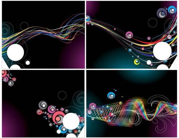 ファッショナブルなテクスチャ 01 ベクター無料の動的行ベクター 776.80 KB