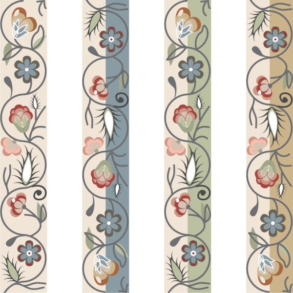 無料ベクター背景 02 繊細なパターン ベクター 853.04 KB