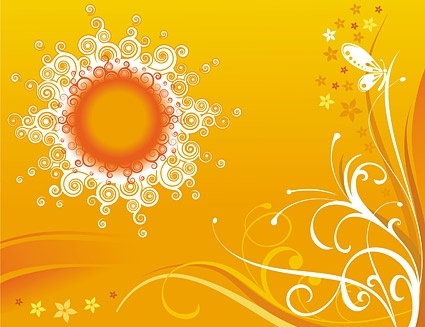 太陽とファッション自由の構成パターン パターン ベクター 274.17 KB