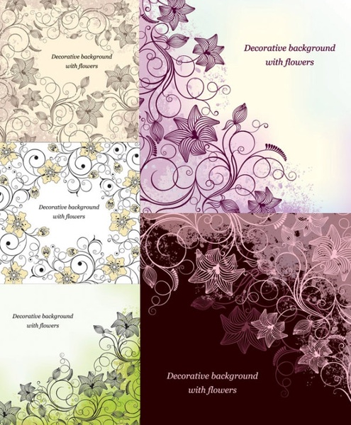 美しいファッション パターン ベクター無料ベクター 4.04 MB