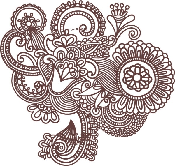 手描きのパターン 02 ベクター無料ベクター 1.22 MB