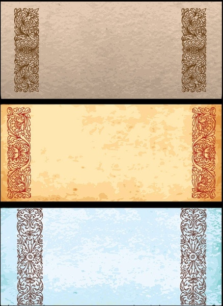 古典的なパターン ベクター 2 古紙無料ベクター 904.40 KB