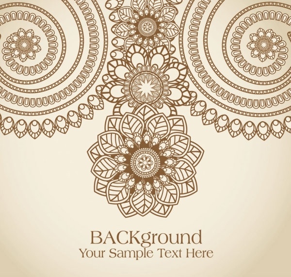 手染めの花パターン 01 ベクター無料ベクター 3.67 MB