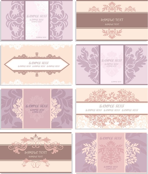 パターン カード テンプレート ベクター無料ベクター 1.49 MB