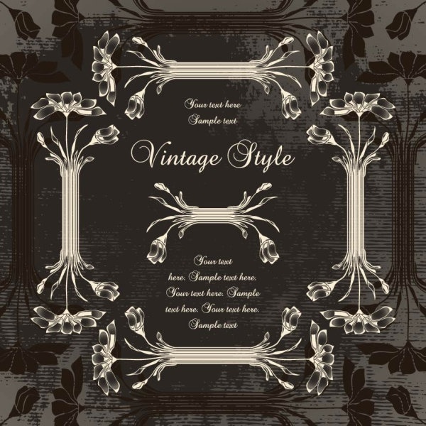 古典的なヨーロッパのパターン 05 ベクター無料ベクター 616.56 KB