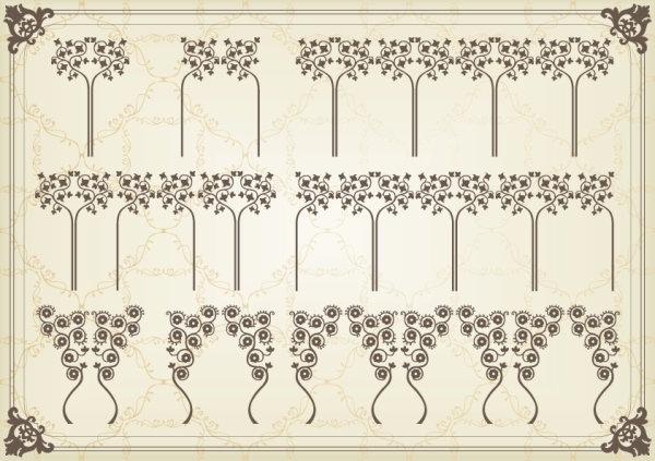 ヨーロッパ クラシック パターン 01 ベクター無料ベクター 1.24 MB