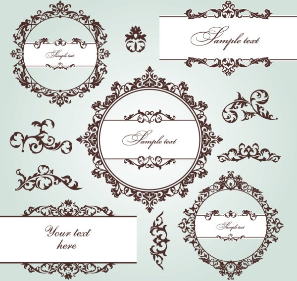 欧州パターン パターン 06 ベクター無料ベクター 731.44 KB