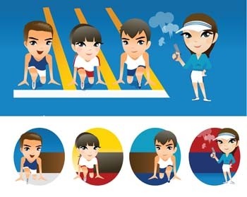 実行のスポーツ 8 ベクター ベクター スポーツ - 無料ベクター