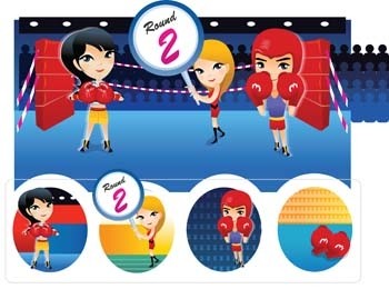 ボクシング スポーツ 4 ベクター ベクター スポーツ - 無料ベクター