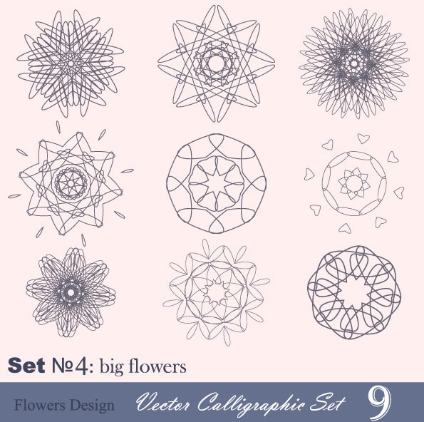 手塗りパターン スタイル 04 ベクター無料ベクター 1.27 MB