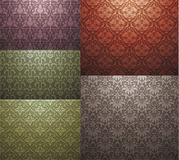 復古画像を並べた背景パターン ベクター無料ベクター 9.90 MB