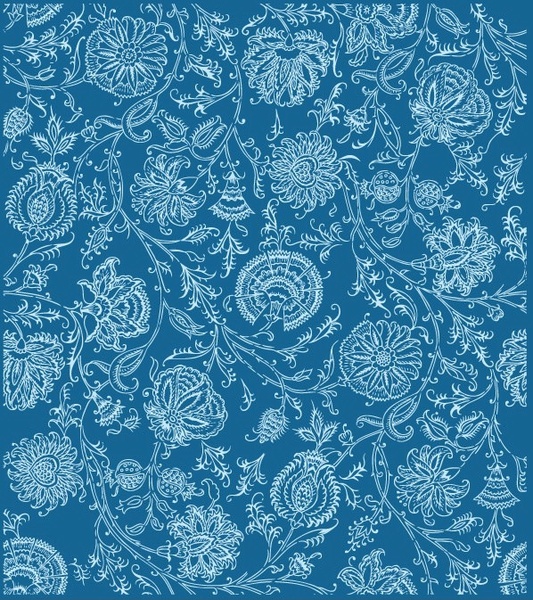 ライン花無料ベクター背景パターン ベクター 1.82 MB