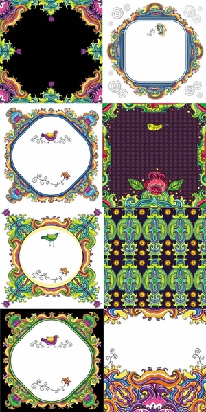 装飾的な色パターン ベクター無料ベクター 5.04 MB