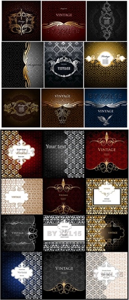 さまざまな実用的なヨーロッパのパターン ベクター無料ベクター 5.58 MB