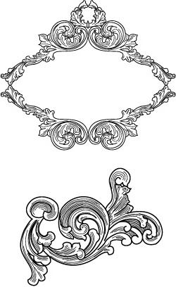 ヨーロッパの豪華なパターン ベクター無料ベクター 1.06 MB