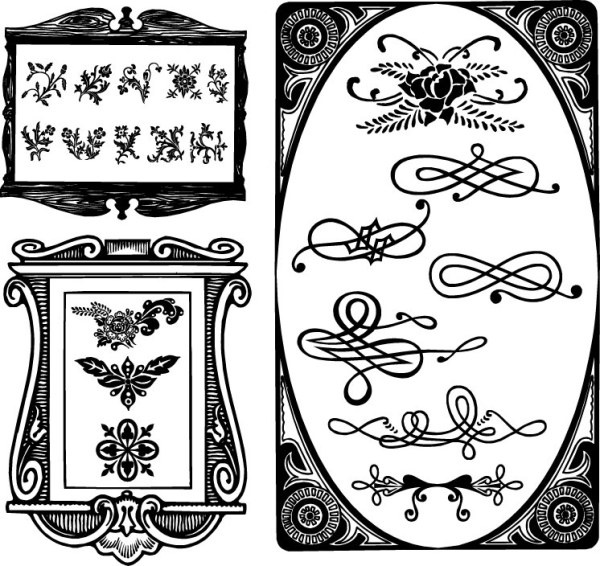 ヨーロッパの境界線のパターン ベクター無料ベクター 936.98 KB