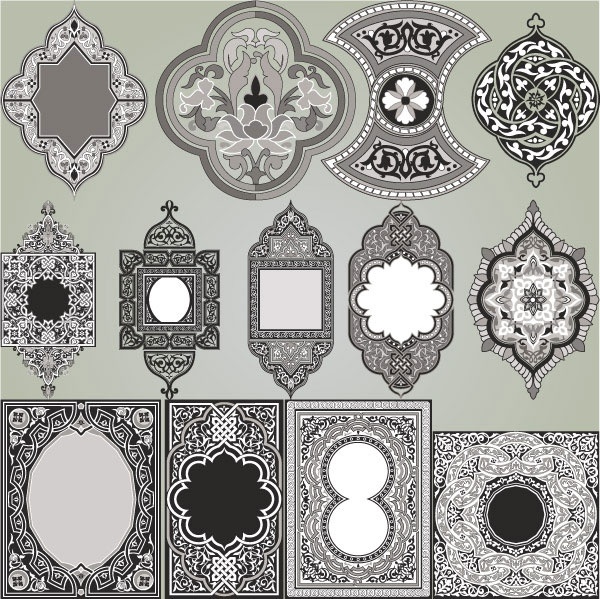 繊細なパターン コーナー 04 ベクター無料ベクター 591.17 KB