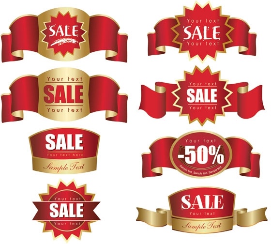 割引ラベル販売ベクター無料ベクター 922.83 KB