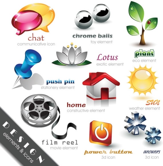 三次元結晶テクスチャ アイコン 02 ベクター無料ベクター 774.48 KB