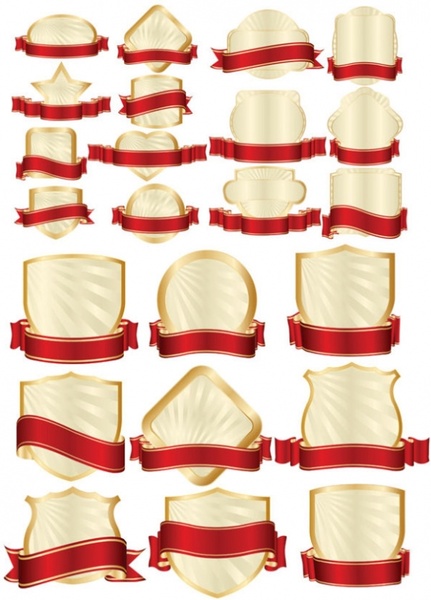 簡単ラベル u0026amp バナー ベクター無料ベクター 546.99 KB