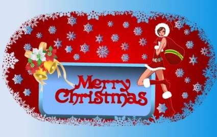 クリスマス フレーム ベクター - 無料ベクター