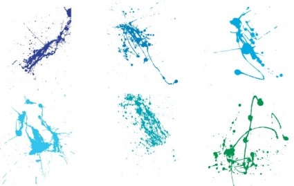 スーパー カラフルなスプラッタの無料ベクターのベクターの他無料ベクター