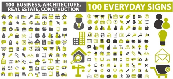 建築的なテーマのアイコン ベクター無料ベクター 710.64 KB