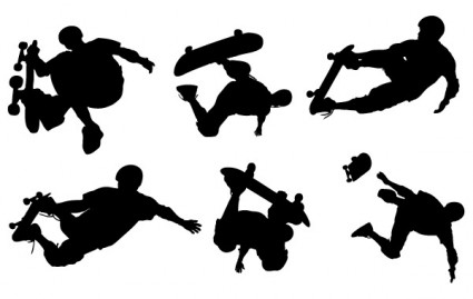 スケート搭乗アート ベクター無料ベクターその他 - 無料ベクター