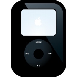 IPod ビデオ ブラック無料アイコン 43.45 KB