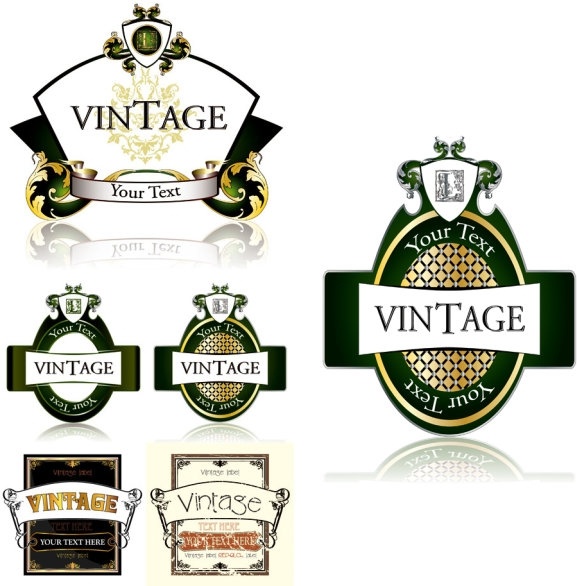 高級ボトル ラベル ベクター無料ベクター 11.47 MB