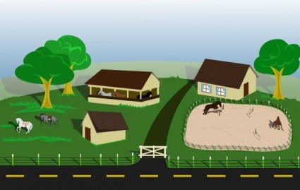 馬ファーム ベクターその他 - 無料ベクター