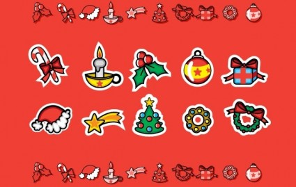 かわいいクリスマス キャンデー ベクター - 無料ベクター