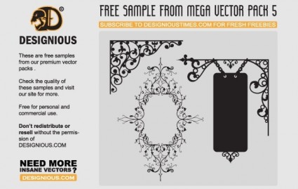 花と錬鉄ベクター花 - 無料ベクター