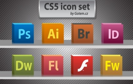 無料 CS5 アイコンをパック無料ベクター - ベクター アイコン