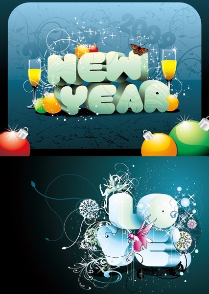 三次元文字テーマ ベクター無料ベクター 1.53 MB