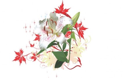 フラワー マーケット ベクター花 - 無料ベクター