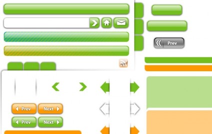 無料のベクターのウェブページの要素部分 1 ベクターの web デザイン - 無料ベクター