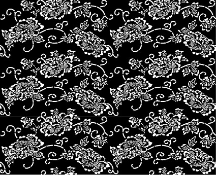 ベクター伝統的なタイル張りの背景素材-4