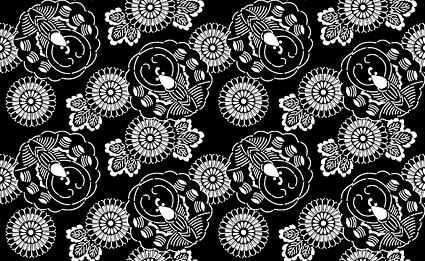 ベクター伝統的なタイル張りの背景素材-9