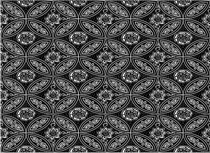 ベクター伝統的なタイル張りの背景素材-15