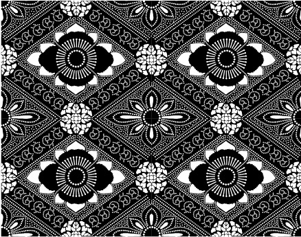 ベクター伝統的なタイル張りの背景素材-16