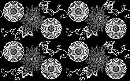 ベクター伝統的なタイル張りの背景素材-19